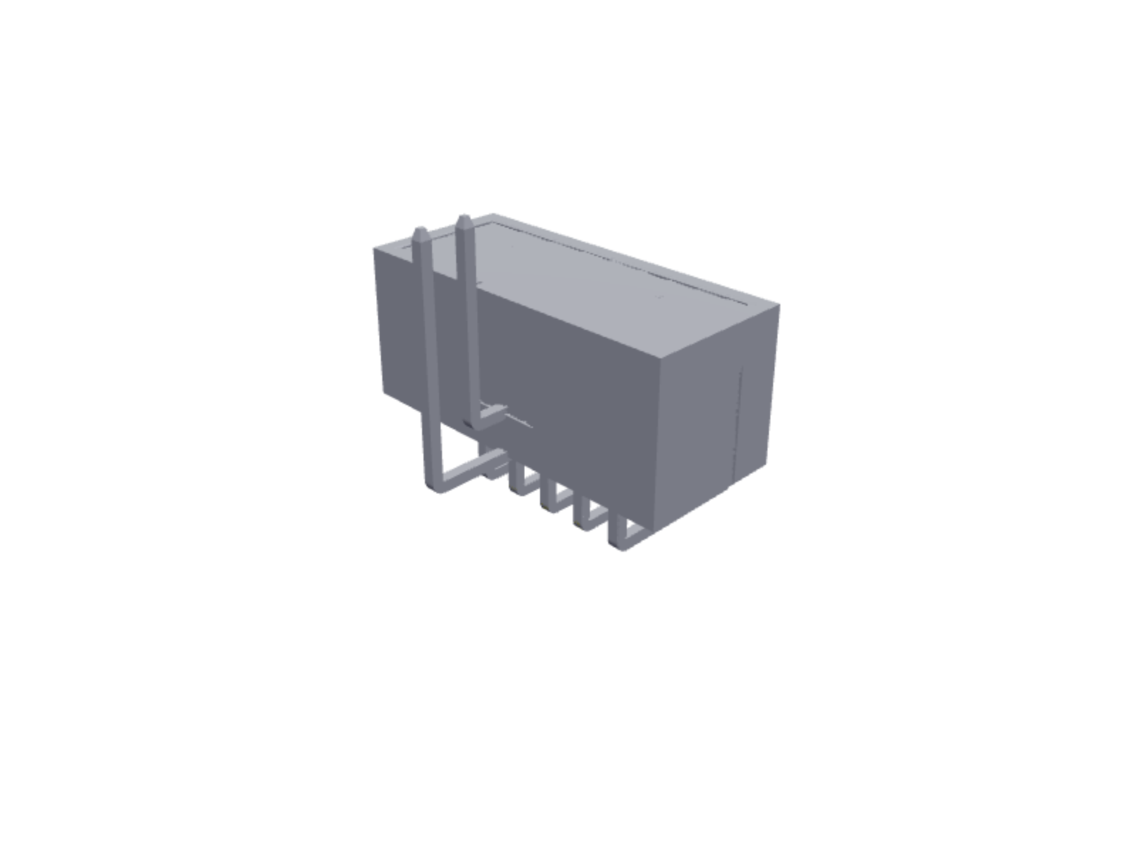2×5 pin box header male right angle