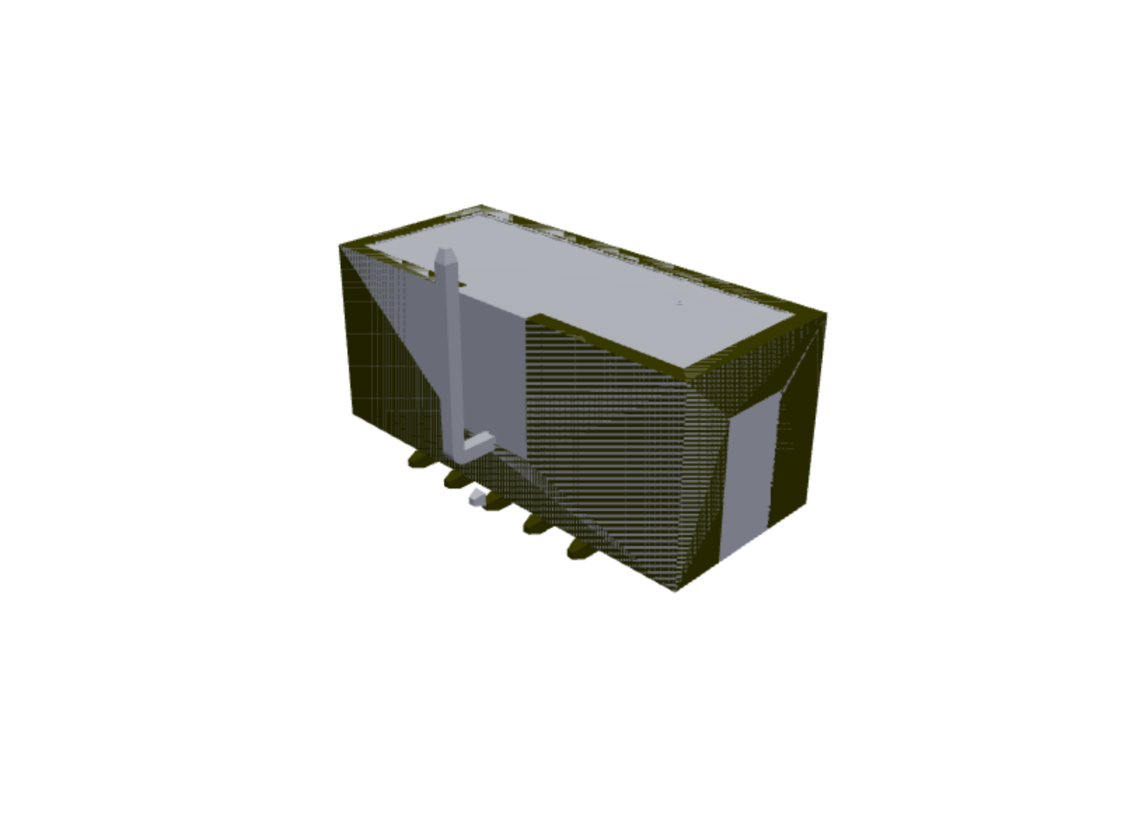 2×5 pin box header right angle short