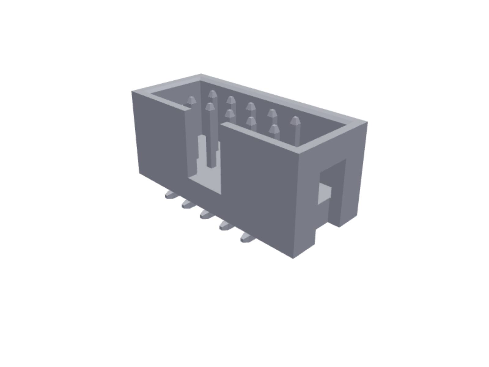 2×5 pin box headers male rigth angle short