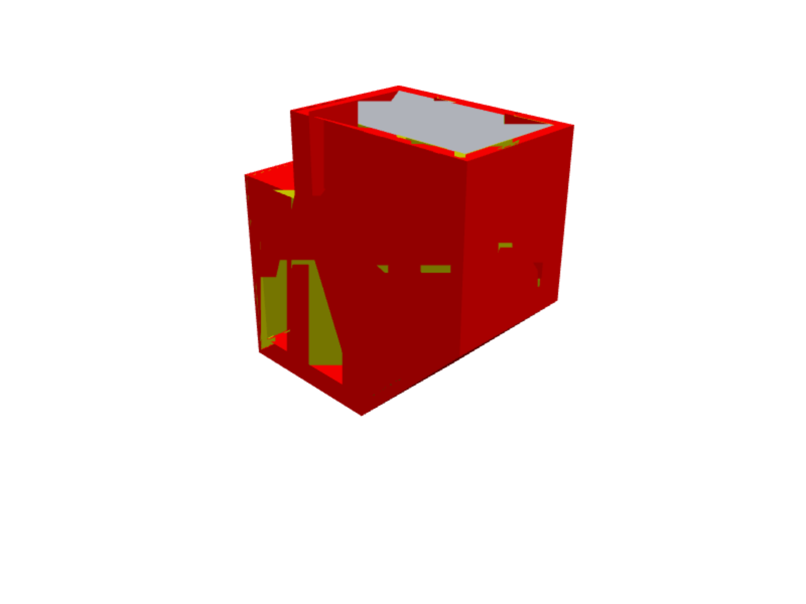 Chamfered rectangular bend