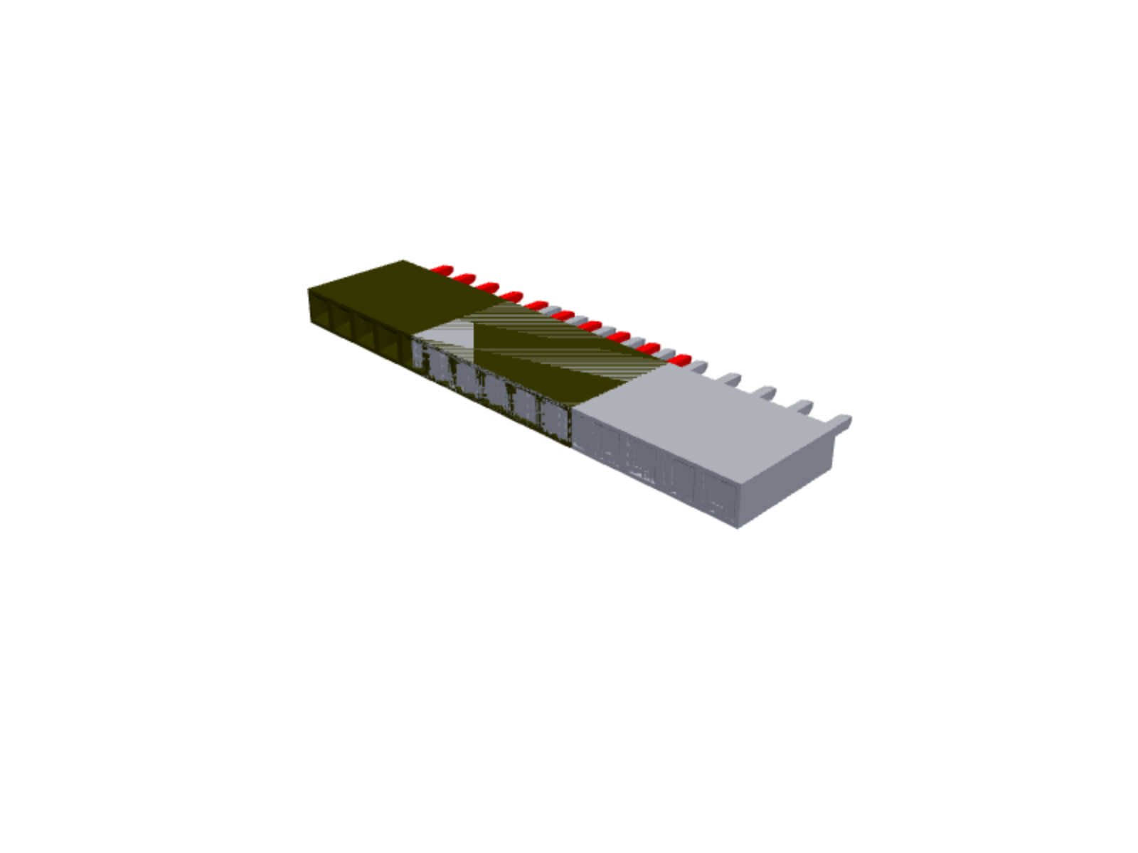 1×10 female pin header