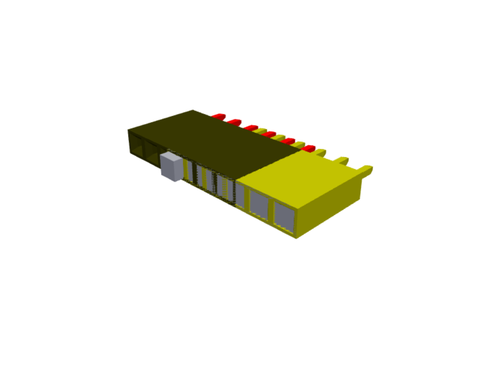 1×6 female pin header