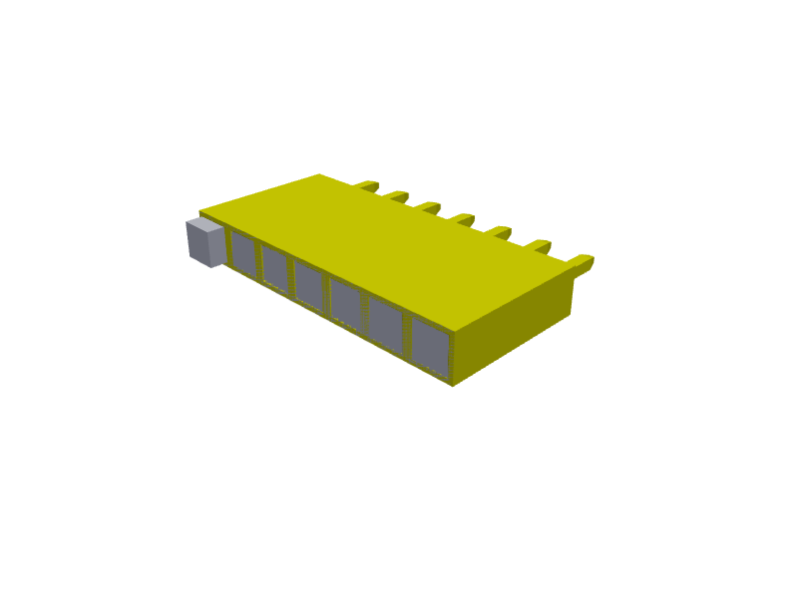 1×7 female pin header