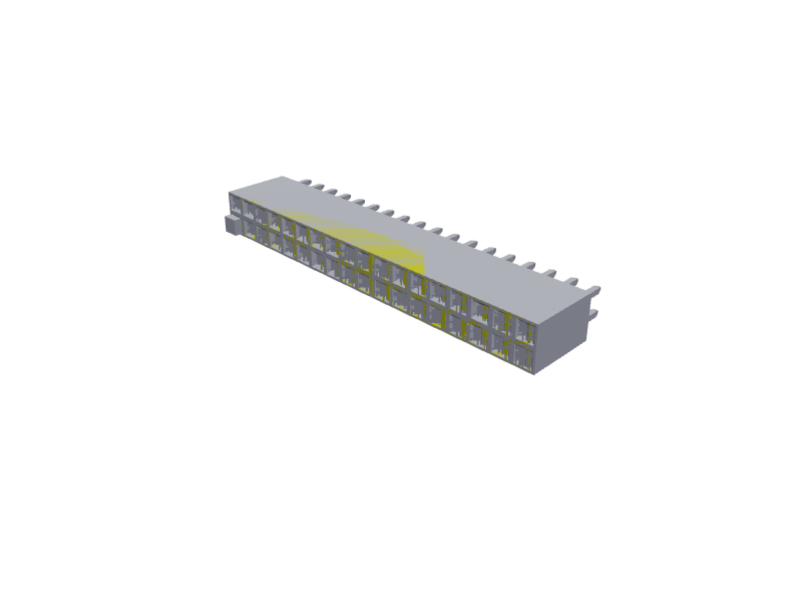 2×18 female pin header