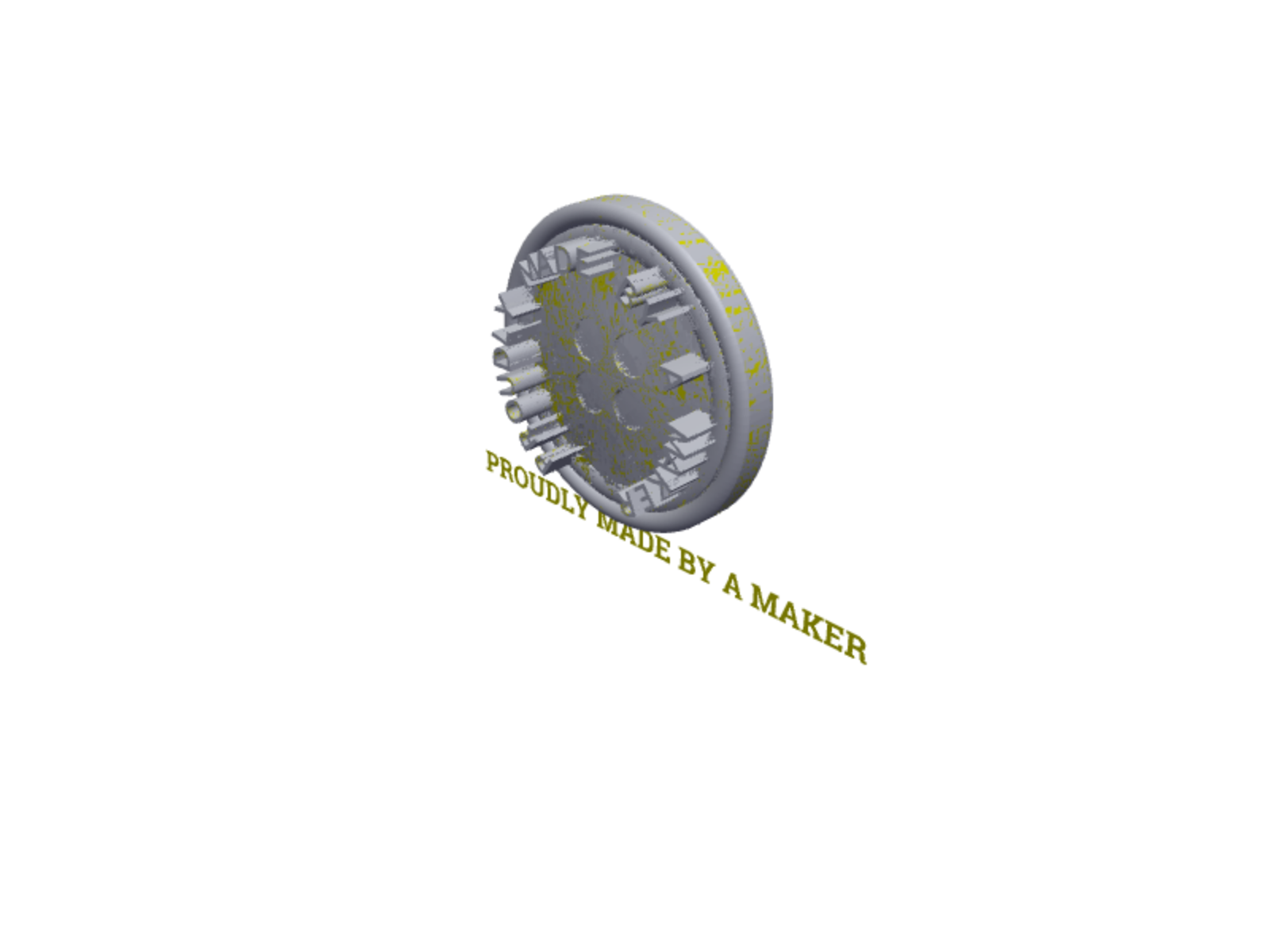 Button Proudly made by a Maker