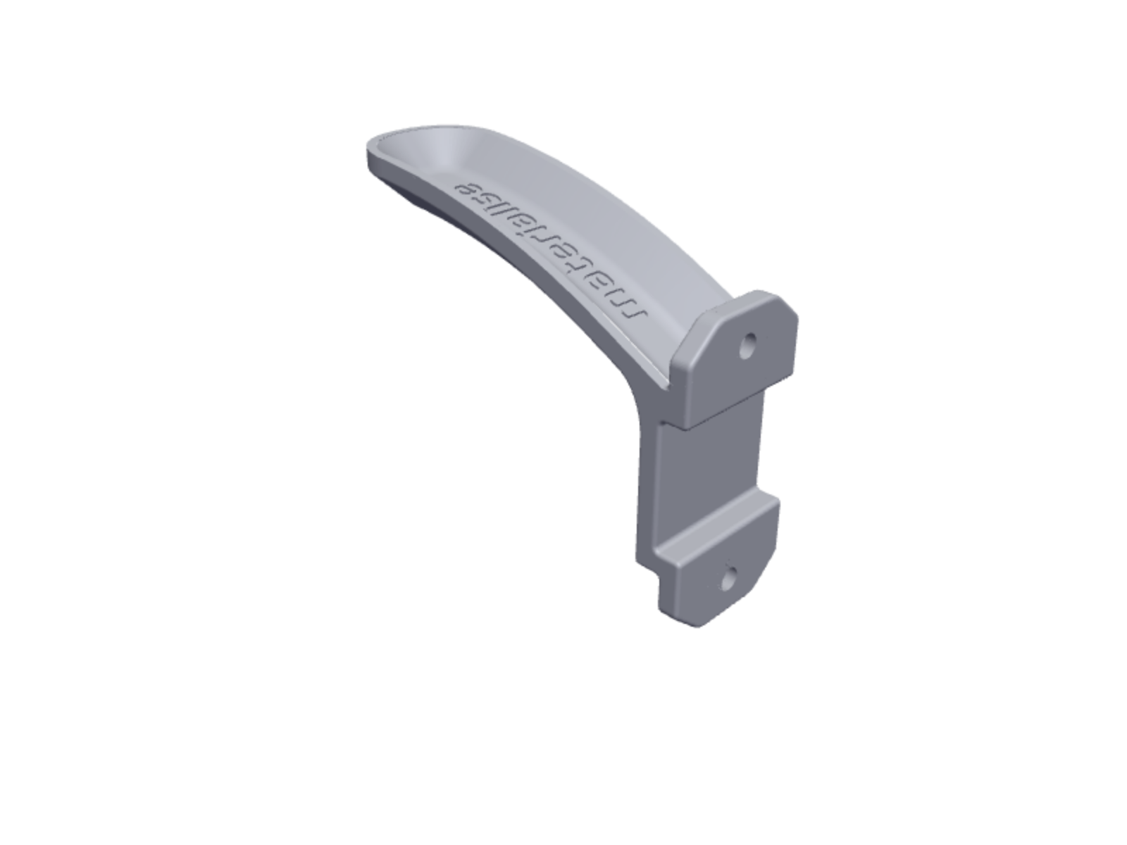 Doorhandle Rectangular Narrow Horizontal V3 A