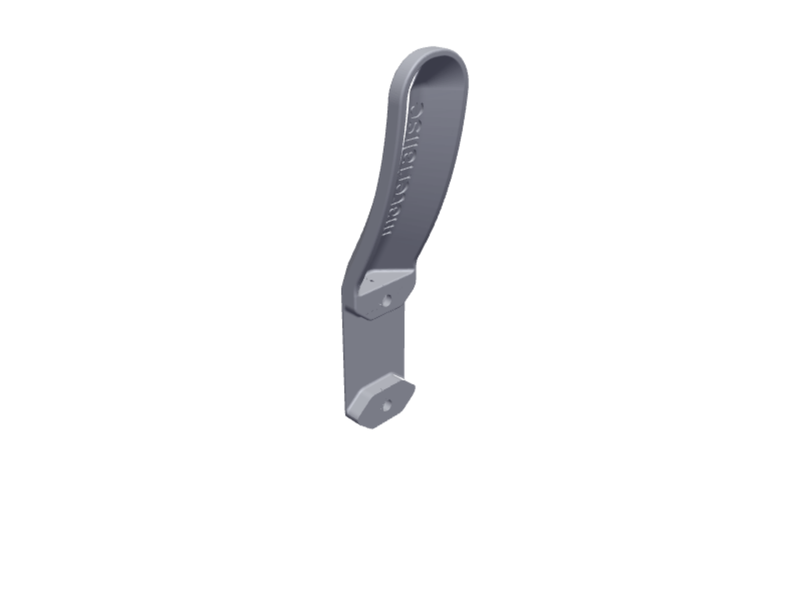 Doorhandle Rectangular Narrow vertical V4 A