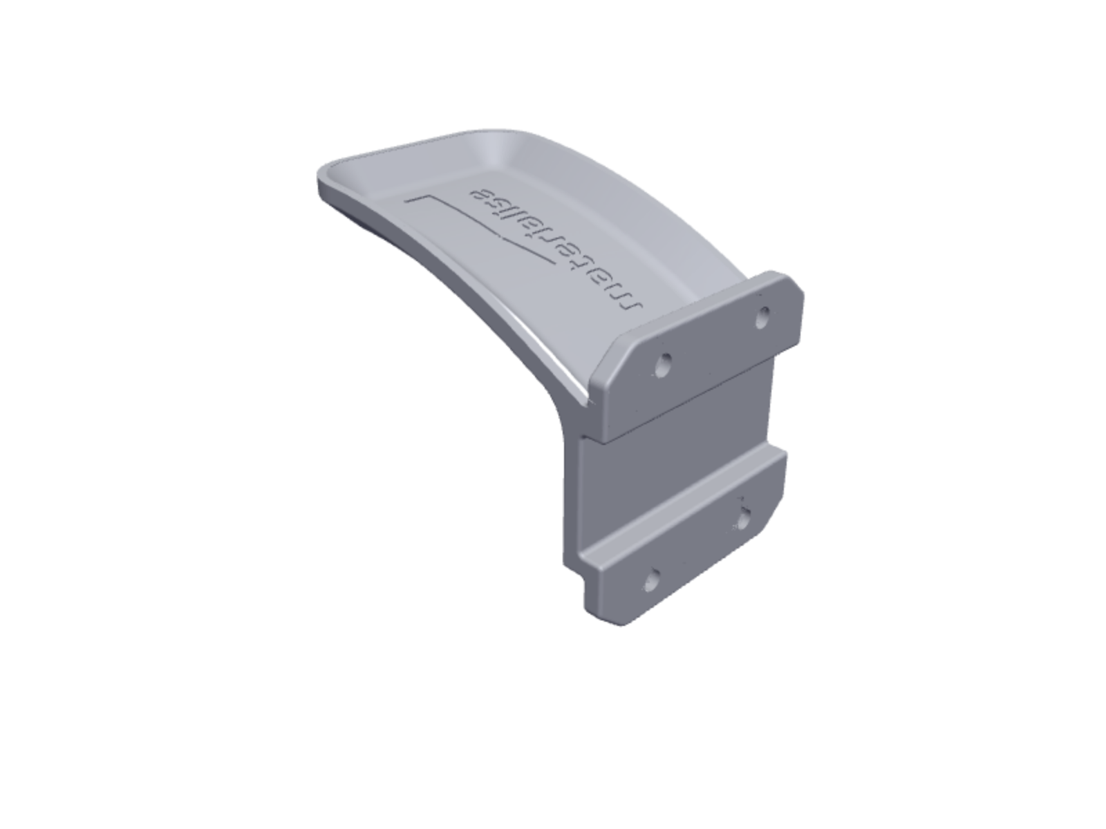 Doorhandle Rectangular Wide Horizontal V3 A