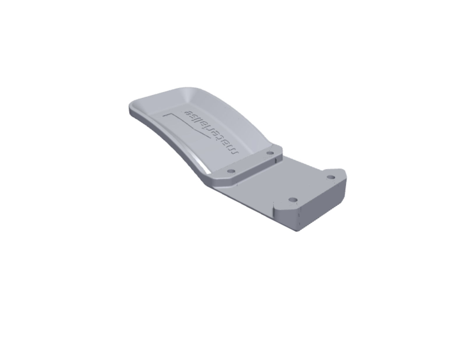 Doorhandle Rectangular Wide vertical V4 A