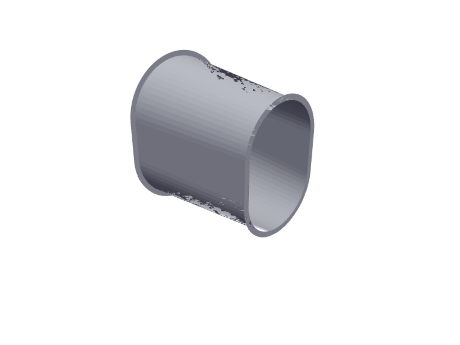 Duct linear oval complete