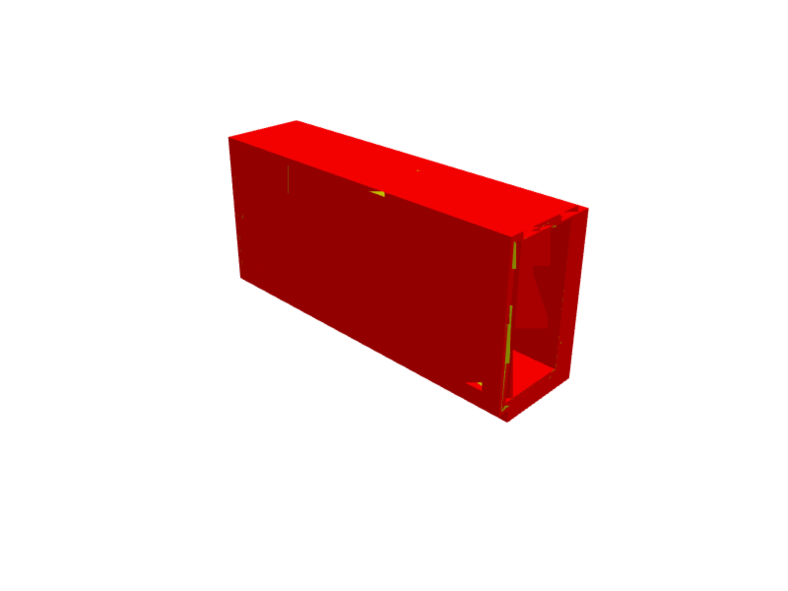 Rectangular duct reduction