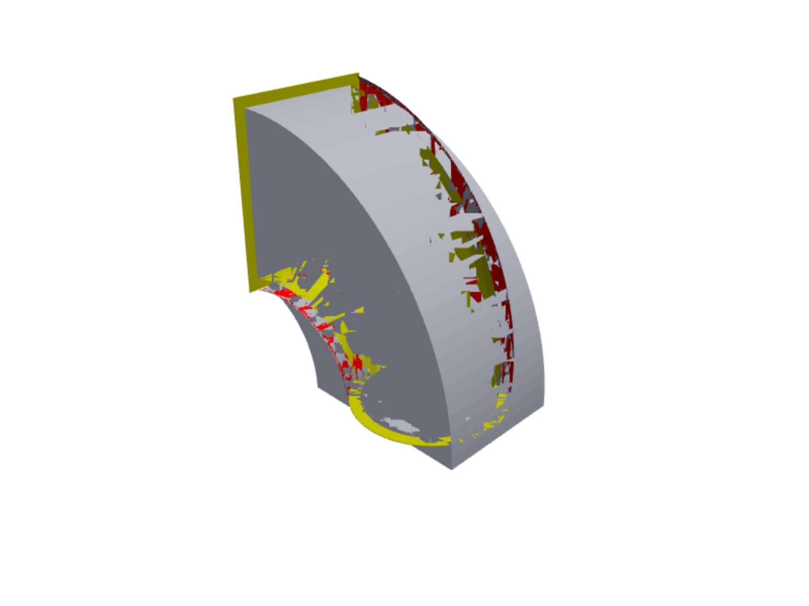 Rectangular circular bend