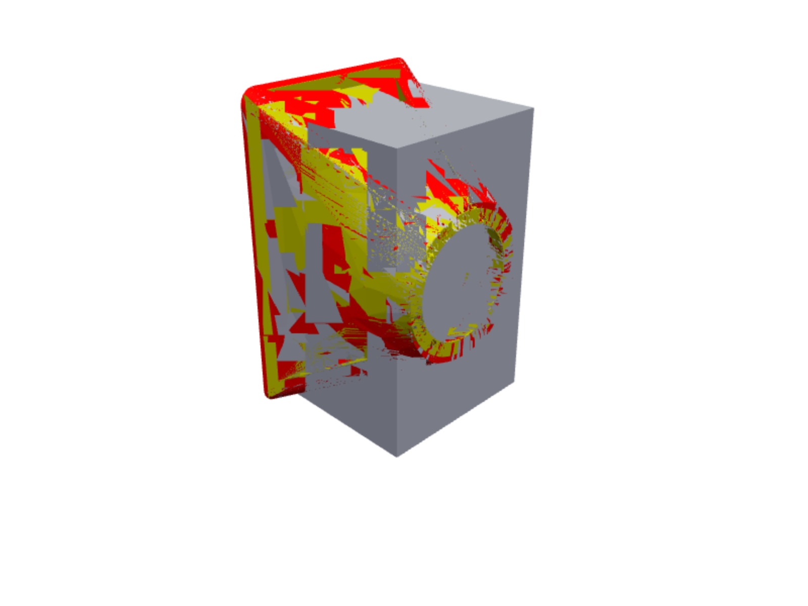 Square round transition duct
