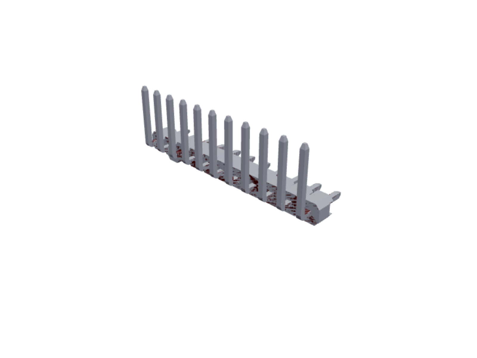 parametric male pin right angle