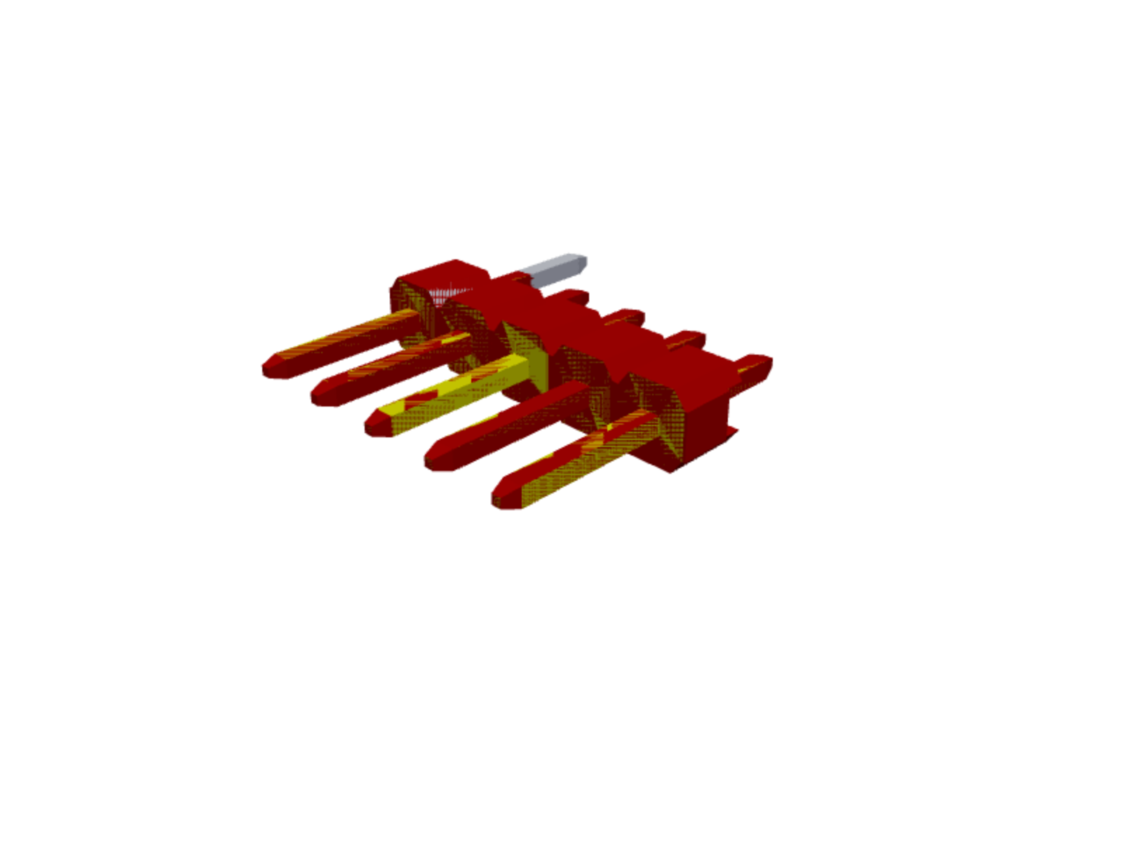 1×5 male pin header