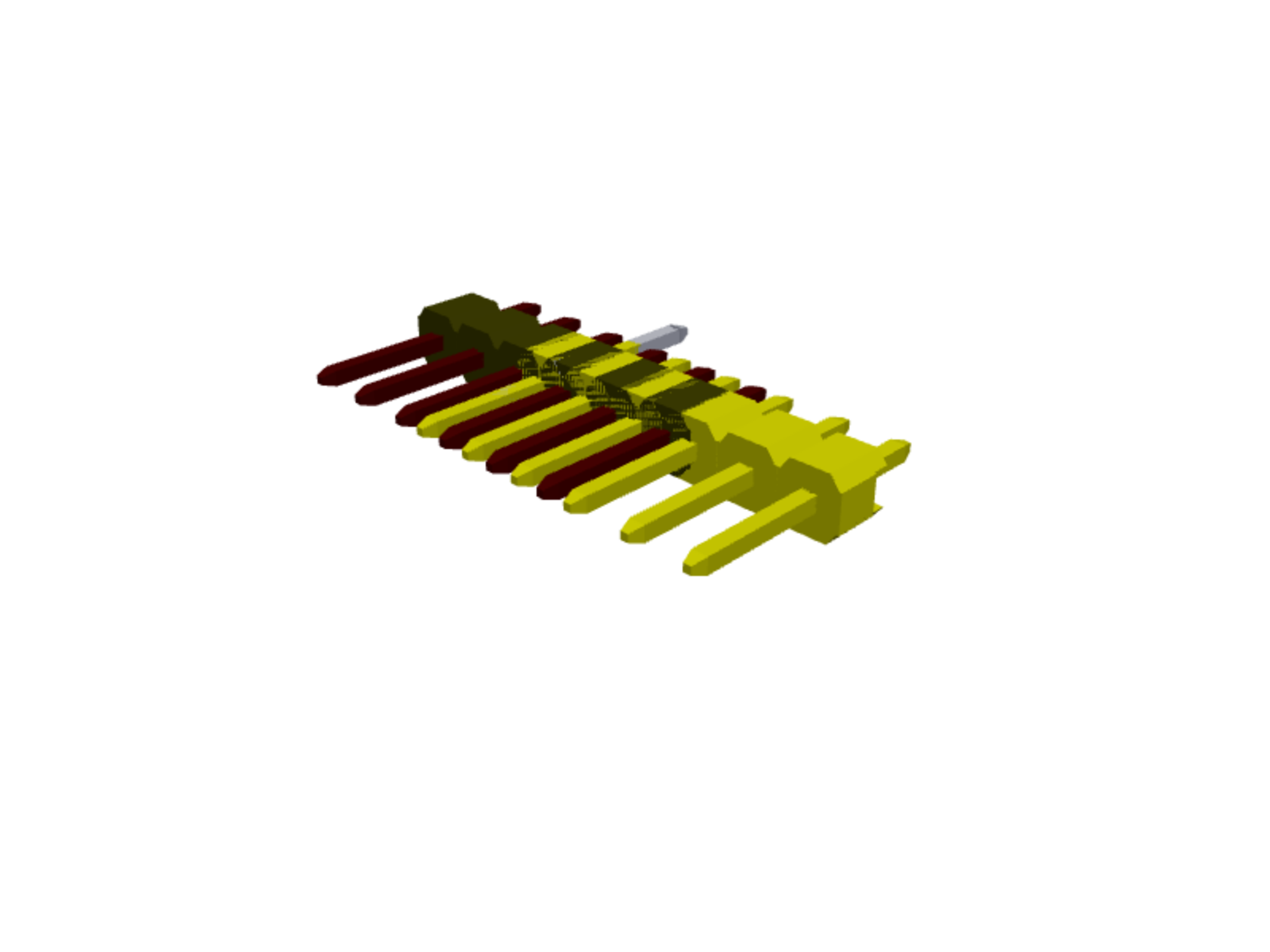 1×6 male pin header
