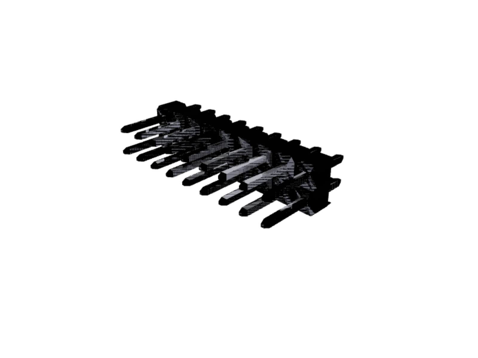 2×9 male pin header