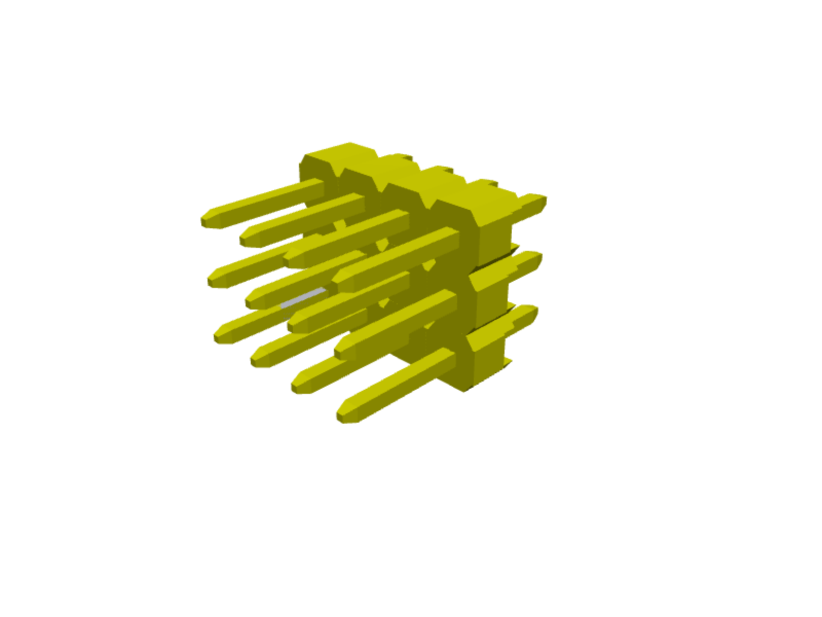 3×4 male pin header