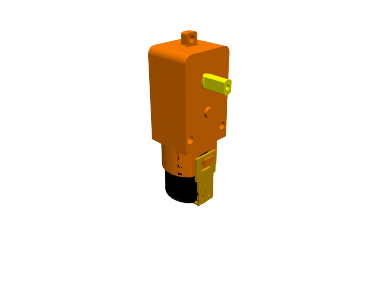 Yellow gearmotor straight